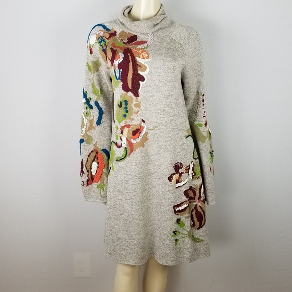 knitted and knotted sweater dress